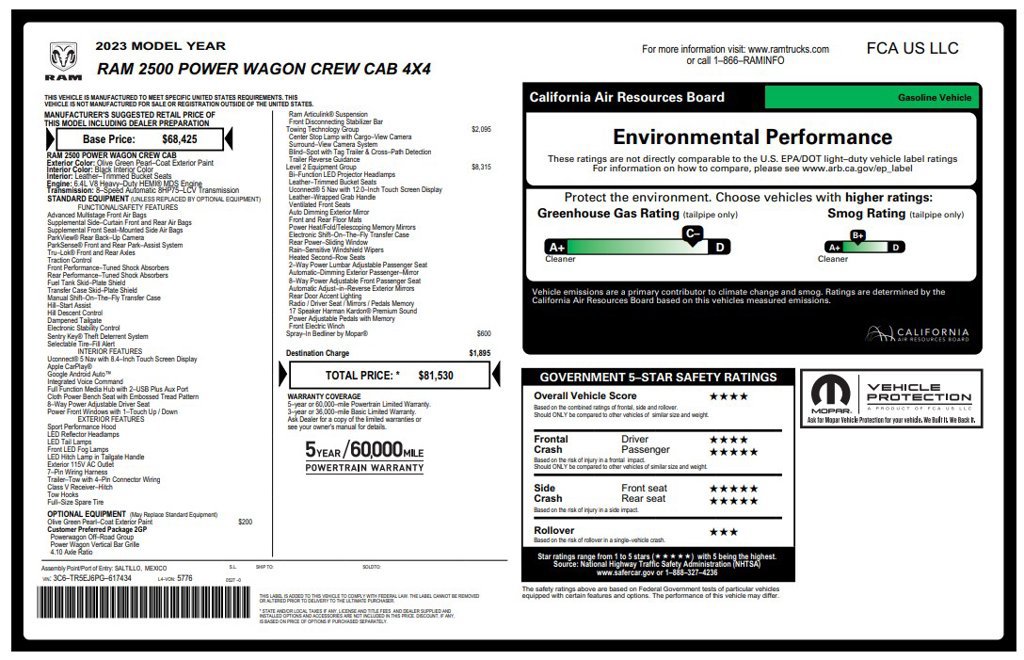 Certified 2023 RAM 2500 Power Wagon w/ Level 2 Equipment Group AWD/4WD image 4