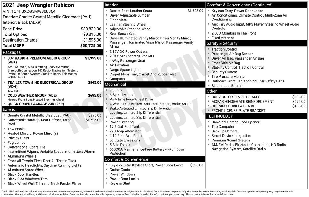 Used 2021 Jeep Wrangler Rubicon image 6