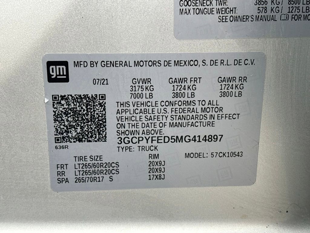 Used 2021 Chevrolet Silverado 1500 LT Trail Boss image 32