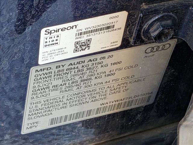 Used 2020 Audi SQ7 Prestige w/ Prestige Package AWD/4WD image 15