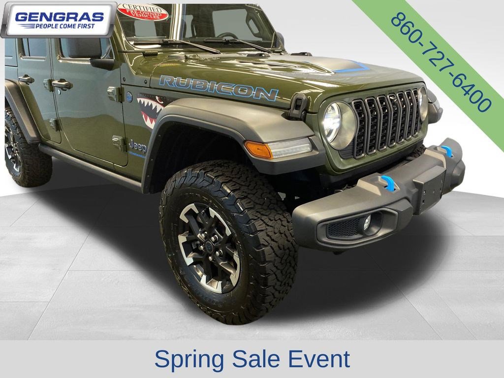 Used 2024 Jeep Wrangler Unlimited Rubicon 4xe w/ Technology Group AWD/4WD image 47
