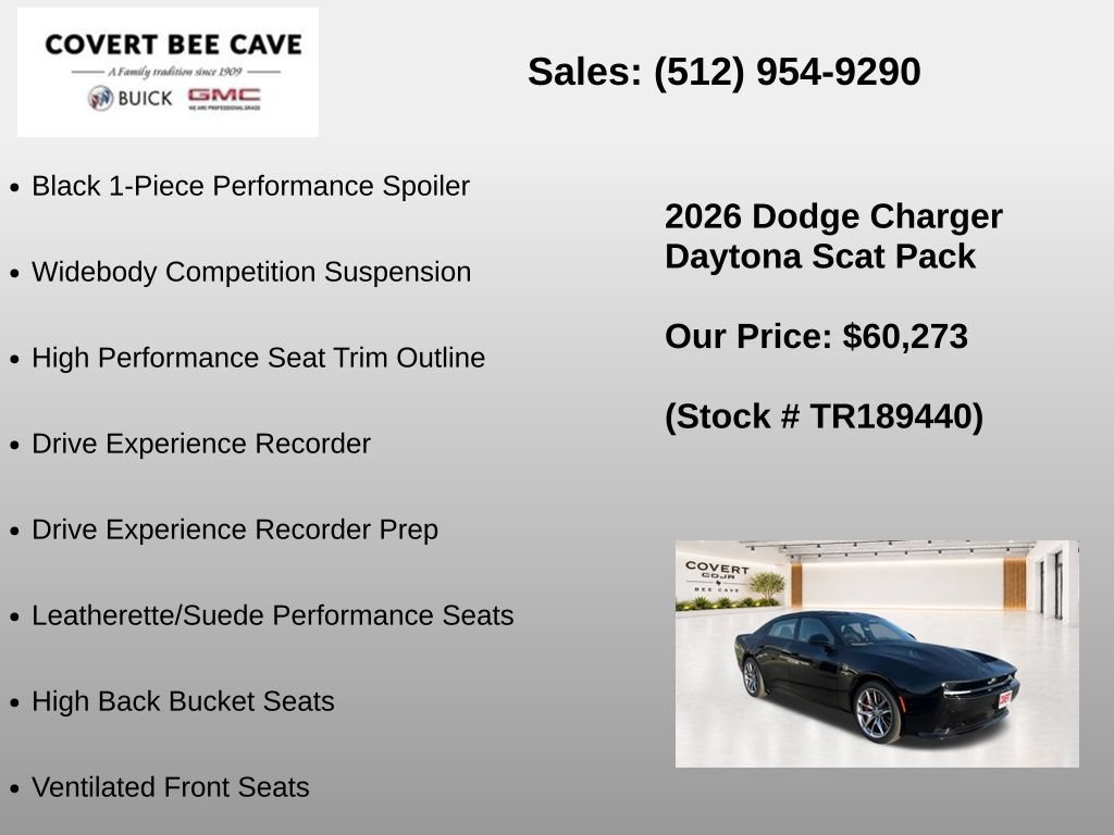 New 2026 Dodge Charger Daytona Scat Pack w/ Track Package AWD/4WD image 21