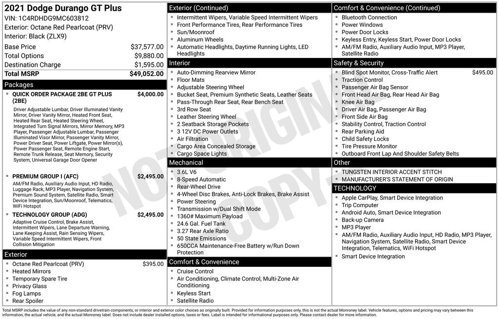 Used 2021 Dodge Durango GT RWD image 44
