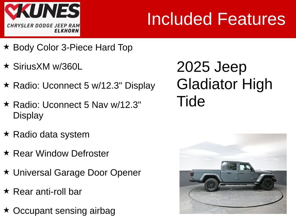 Used 2025 Jeep Gladiator High Tide image 3