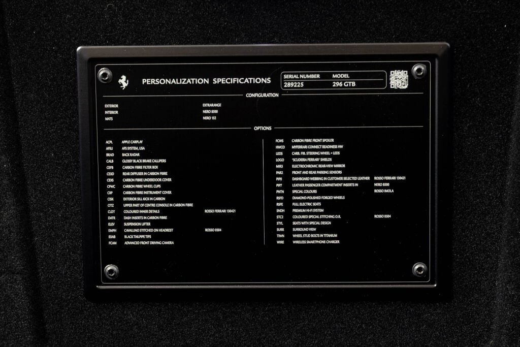 Used 2023 Ferrari 296 GTB RWD image 56