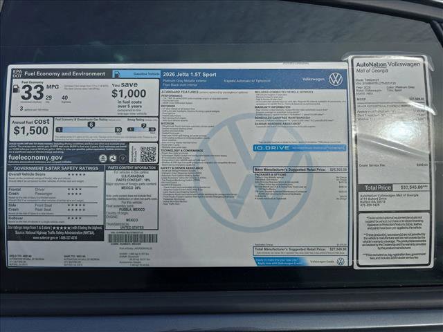 New 2026 Volkswagen Jetta Sport image 20