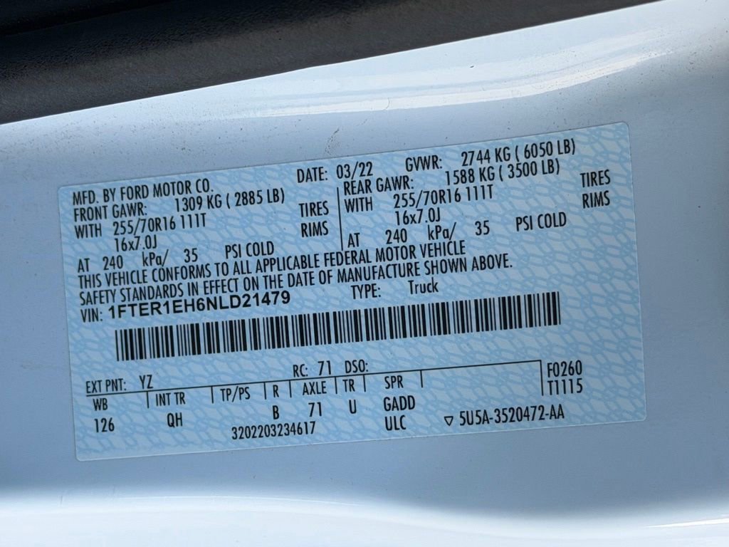 Used 2022 Ford Ranger XL image 32