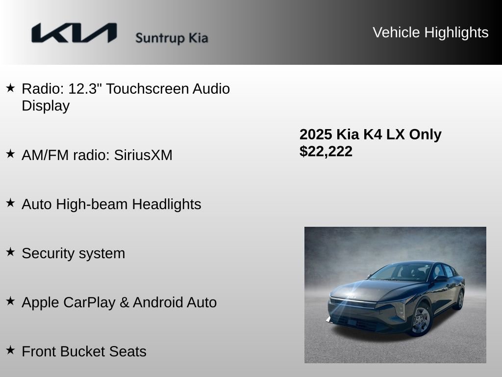 Used 2025 Kia K4 LX image 7