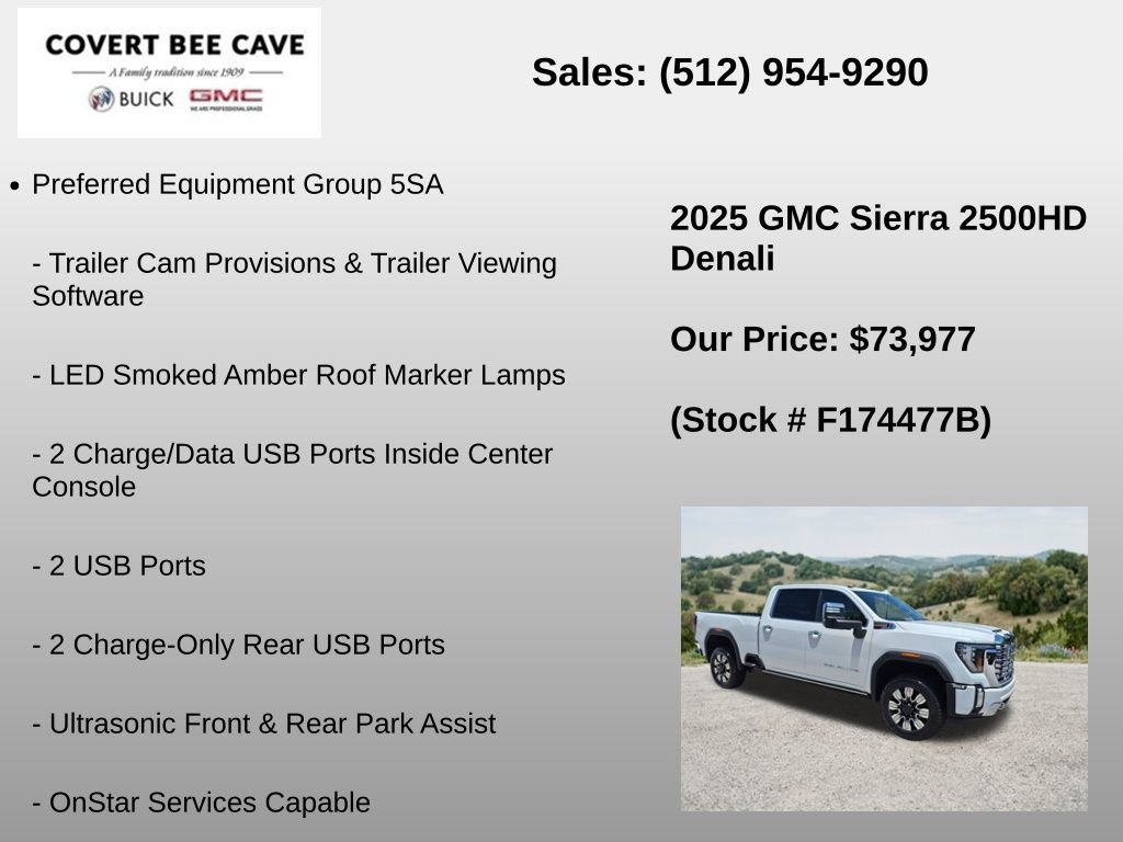 Used 2025 GMC Sierra 2500 Denali w/ Denali Reserve Package AWD/4WD image 24