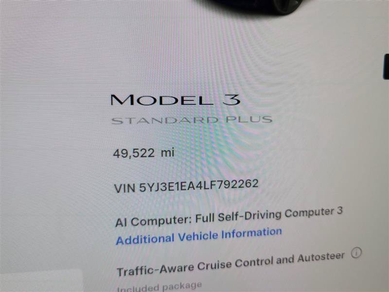 Used 2020 Tesla Model 3 Standard Range Plus RWD image 3
