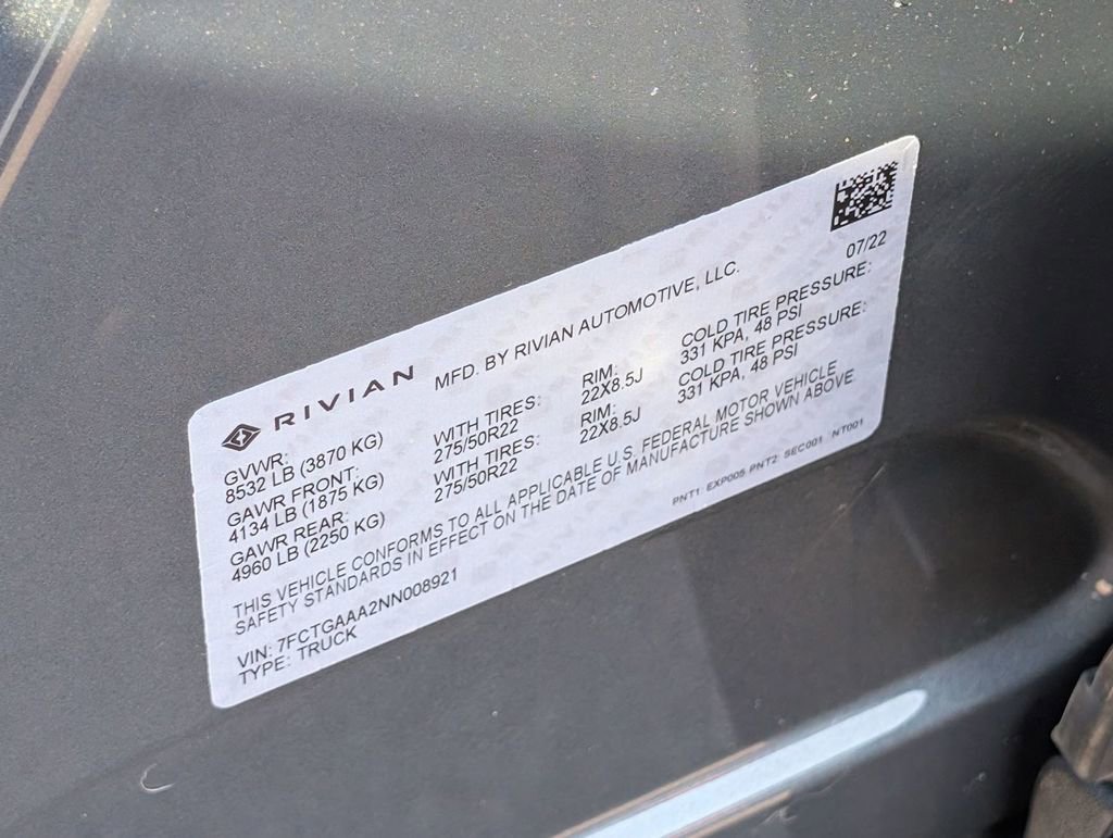 Used 2022 Rivian R1T Adventure image 47