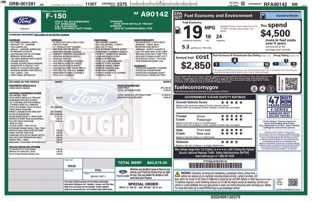 Used 2024 Ford F150 King Ranch w/ FX4 Off-Road Package AWD/4WD image 33
