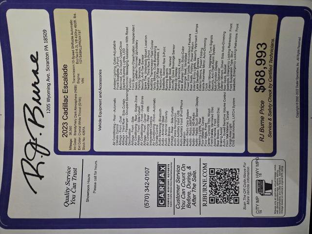 Certified 2023 Cadillac Escalade Premium Luxury image 27