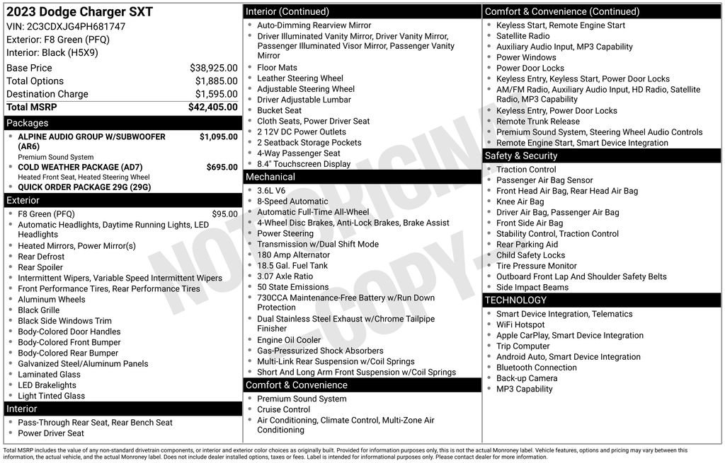 New 2023 Dodge Charger SXT image 31