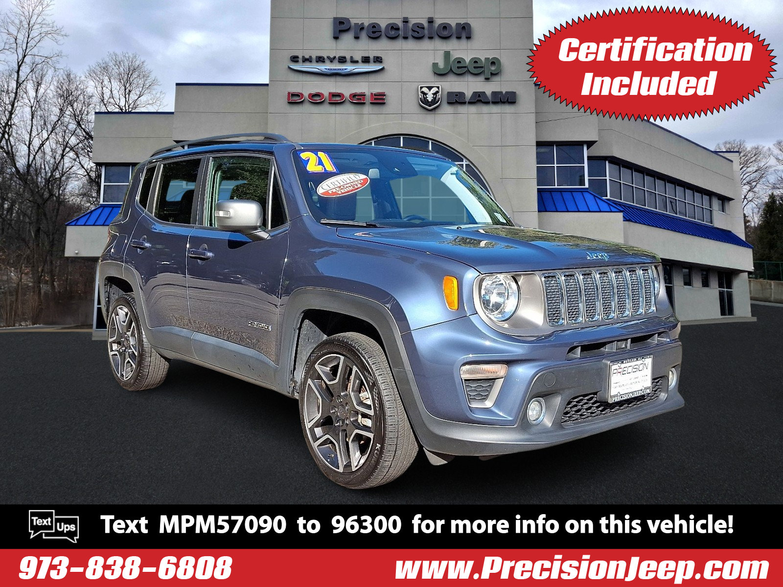 Certified 2021 Jeep Renegade Limited w/ Sun & Sound Group