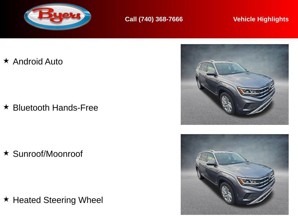 Used 2021 Volkswagen Atlas SEL AWD/4WD image 12