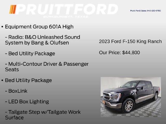 Used 2023 Ford F150 King Ranch w/ Equipment Group 601A High AWD/4WD image 13