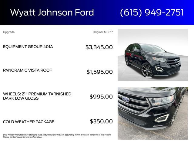 Used 2017 Ford Edge Sport w/ Equipment Group 401A image 5