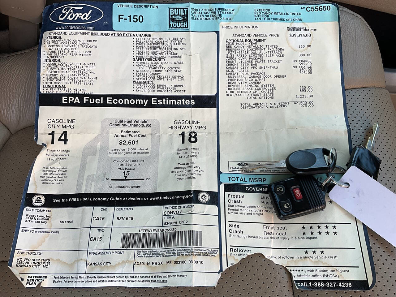 Used 2010 Ford F150 Lariat AWD/4WD image 15