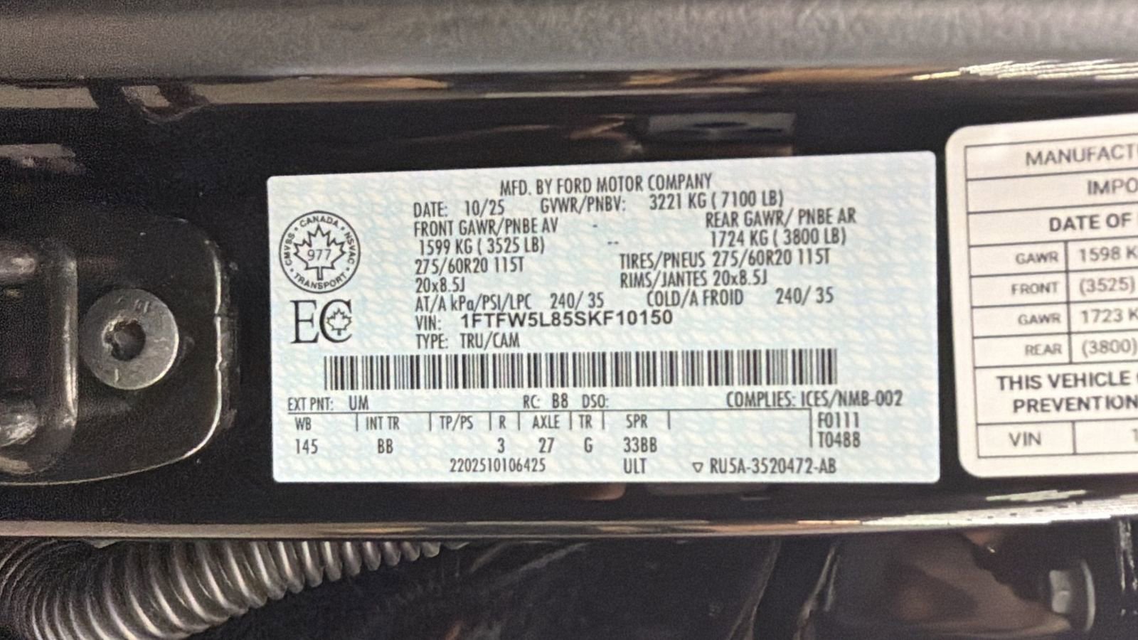 Used 2025 Ford F150 Lariat AWD/4WD image 42