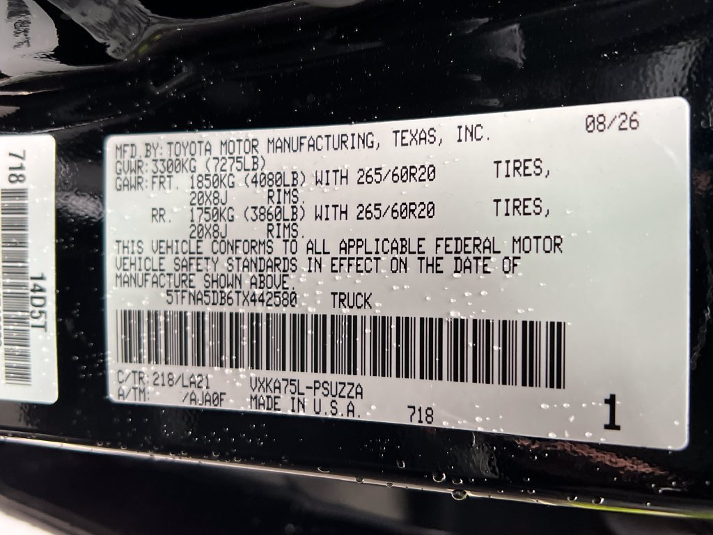 New 2026 Toyota Tundra Platinum AWD/4WD image 27