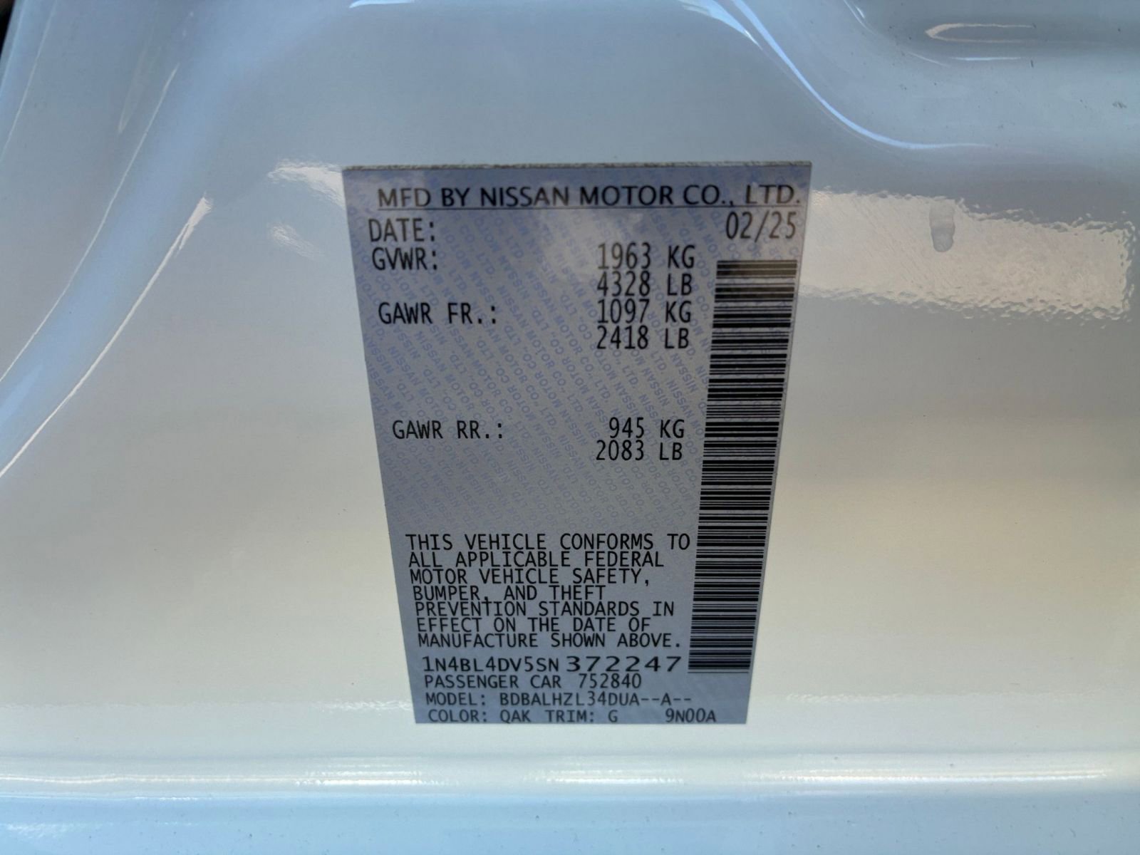 Used 2025 Nissan Altima 2.5 SV image 25