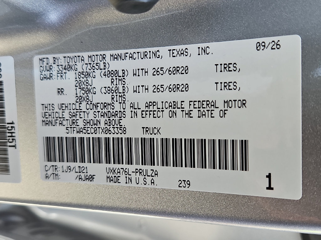 New 2026 Toyota Tundra Limited AWD/4WD image 17
