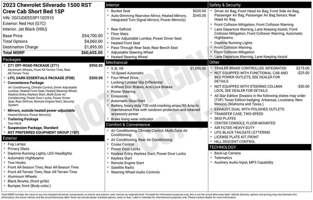 Used 2023 Chevrolet Silverado 1500 RST w/ Z71 Off-Road Package image 41