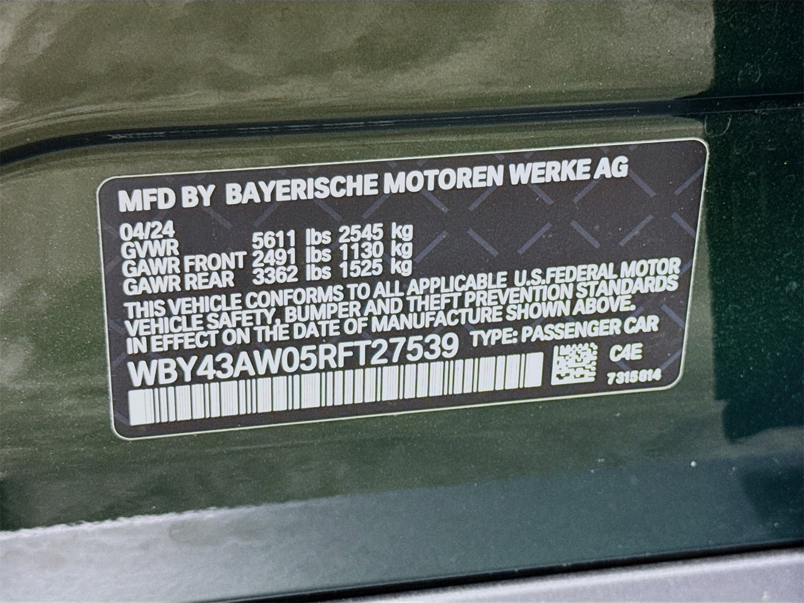 Certified 2024 BMW i4 eDrive35 w/ Convenience Package image 33