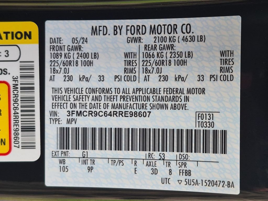 Used 2024 Ford Bronco Sport Outer Banks AWD/4WD image 30