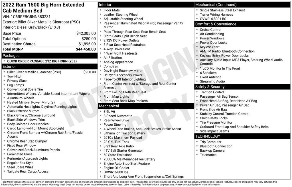 Used 2022 RAM 1500 Big Horn RWD image 6