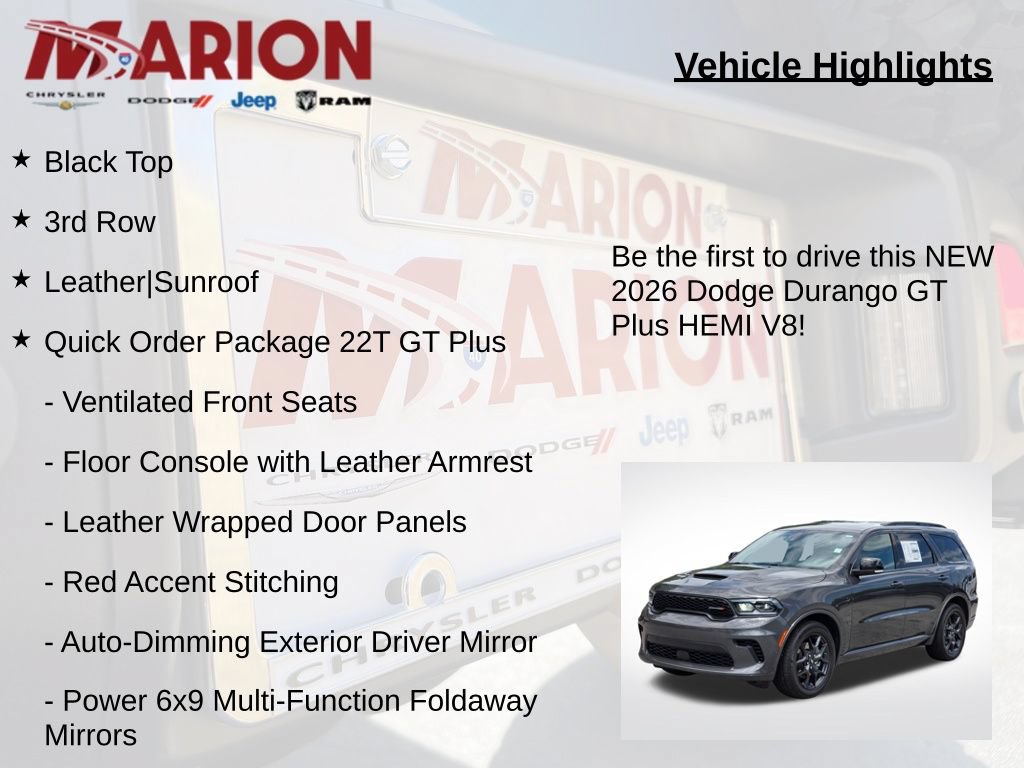 New 2026 Dodge Durango GT AWD/4WD image 5