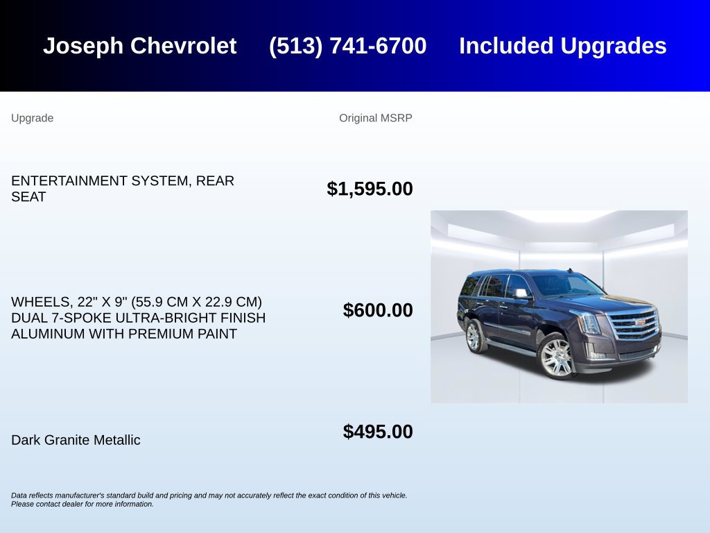 Used 2016 Cadillac Escalade Luxury AWD/4WD image 7