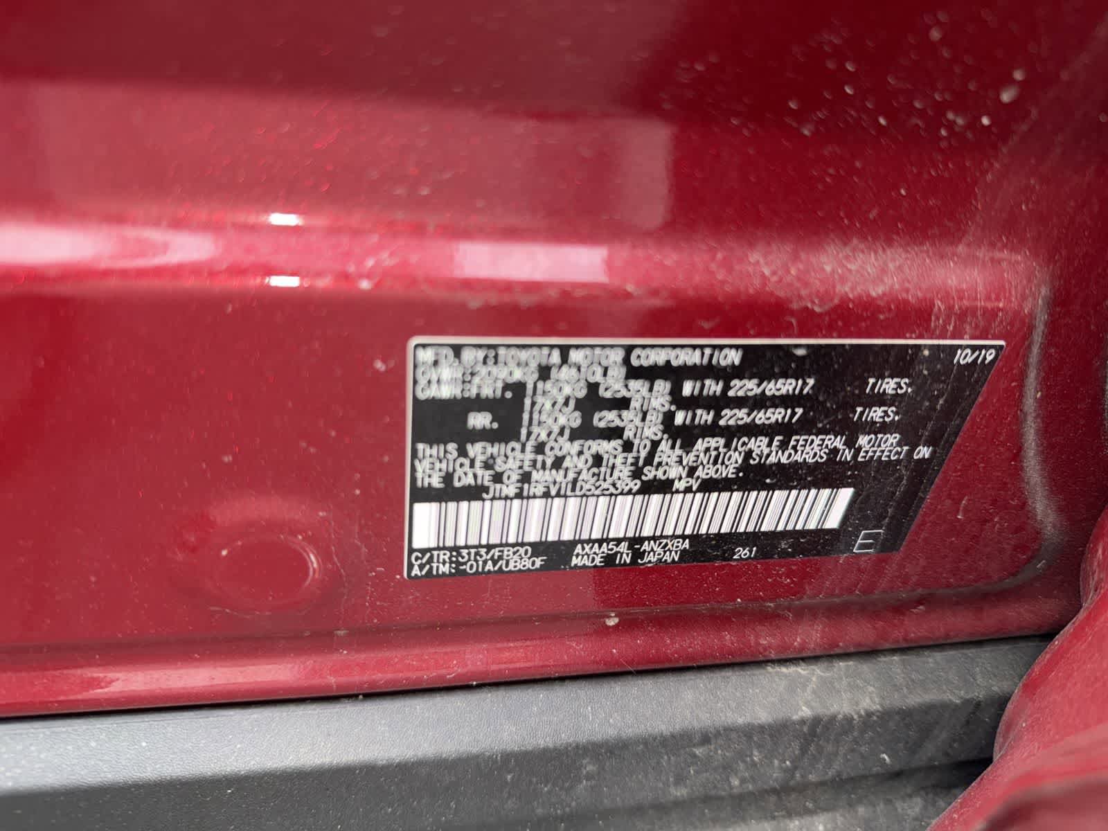 Used 2020 Toyota RAV4 LE w/ All Weather Liner Package AWD/4WD image 17