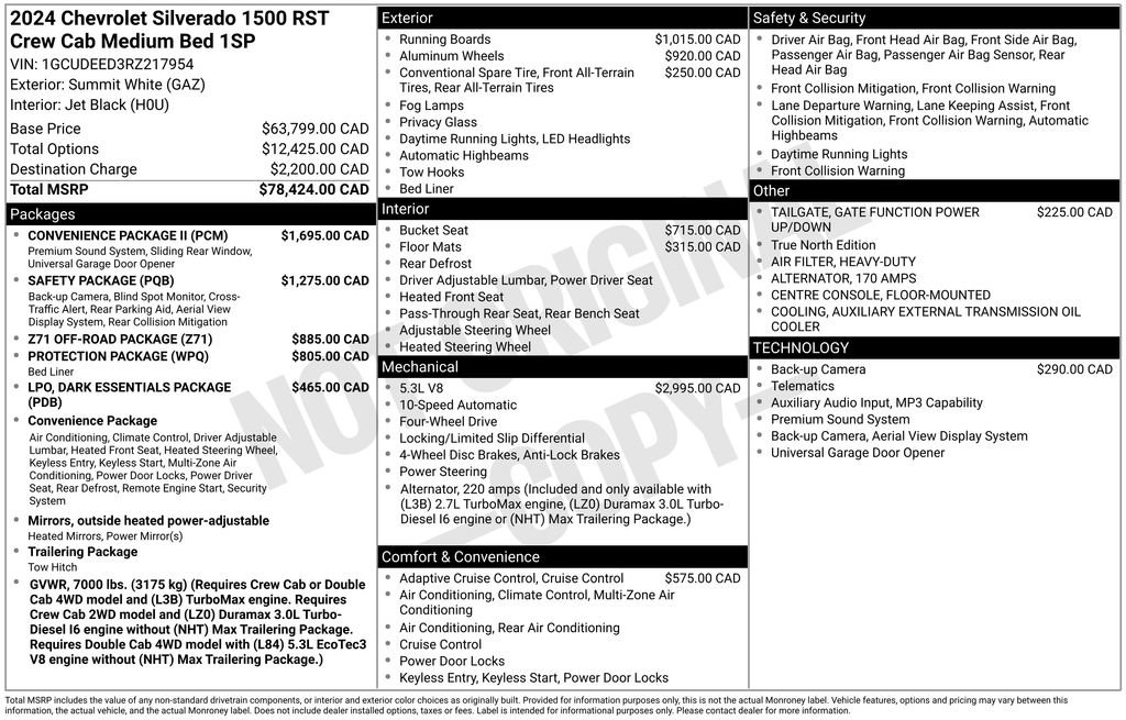 Used 2024 Chevrolet Silverado 1500 RST w/ Convenience Package II AWD/4WD image 57