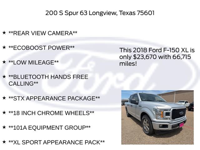 Used 2018 Ford F150 XL w/ Equipment Group 101A Mid RWD image 25