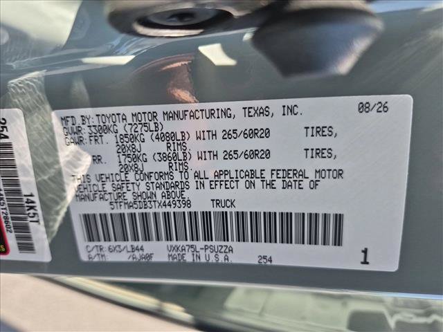 New 2026 Toyota Tundra 1794 Edition AWD/4WD image 18