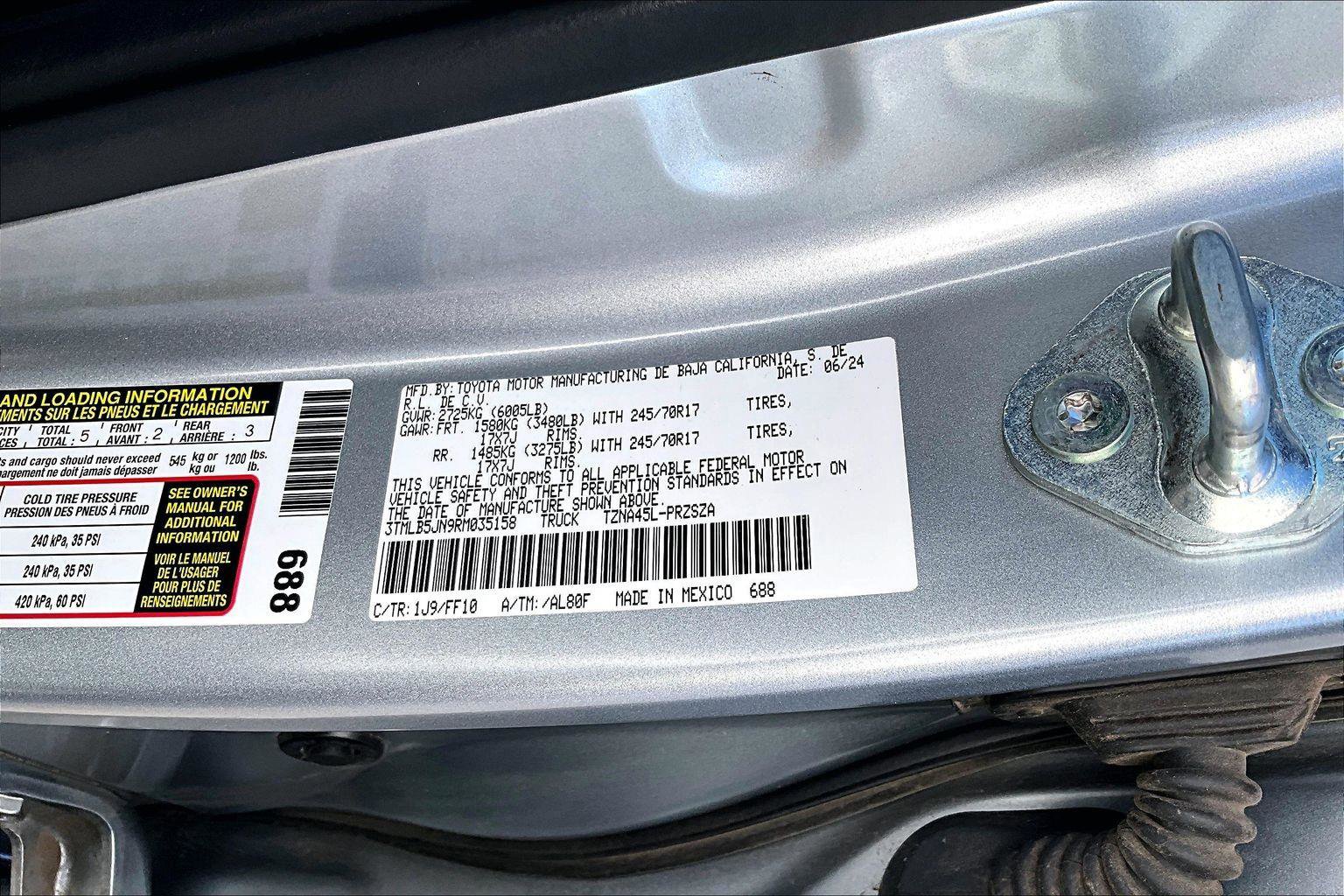 Certified 2024 Toyota Tacoma SR5 image 34