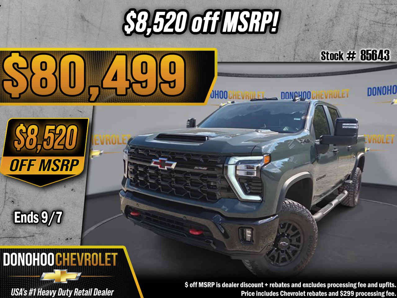 New 2026 Chevrolet Silverado 2500 ZR2 w/ LPO, Dark Essentials Package AWD/4WD image 1