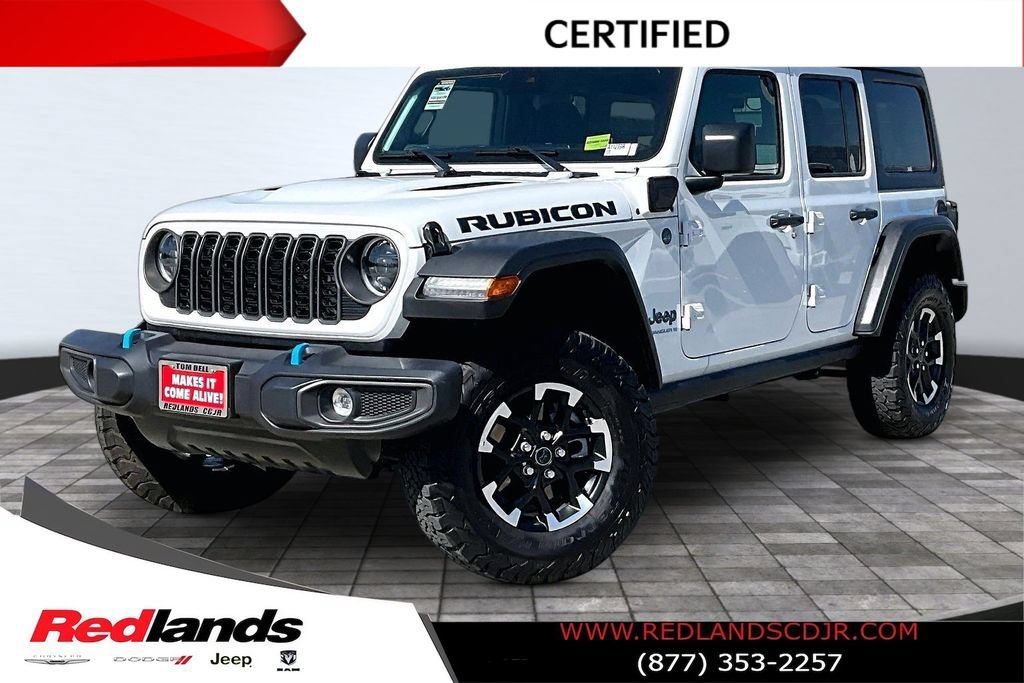Certified 2025 Jeep Wrangler Unlimited Rubicon 4xe w/ Convenience Group AWD/4WD image 1