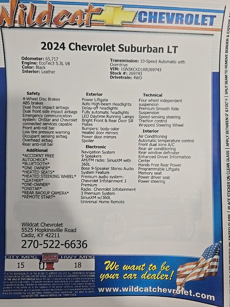 Used 2024 Chevrolet Suburban LT image 32