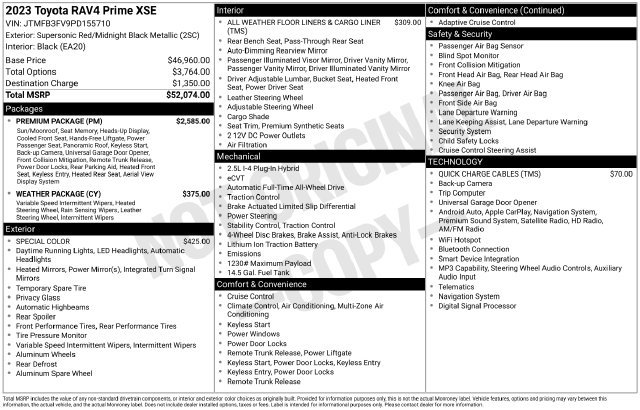 Used 2023 Toyota RAV4 XSE w/ Premium Package AWD/4WD image 34