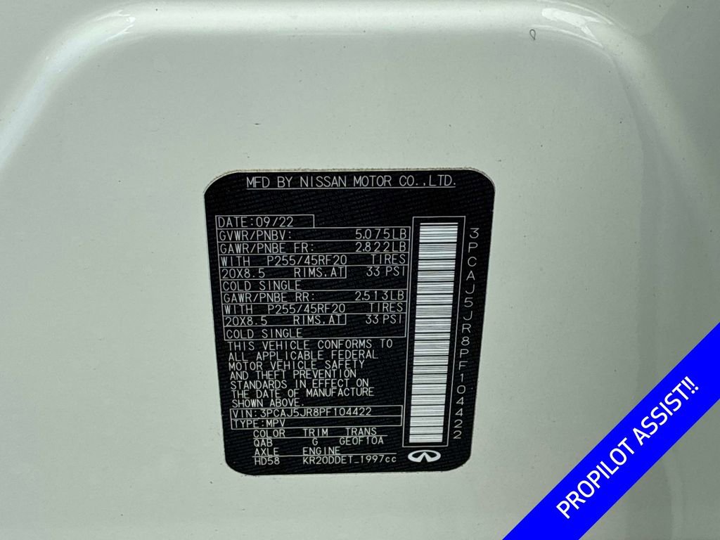 Used 2023 INFINITI QX55 Luxe w/ Cargo Package AWD/4WD image 23