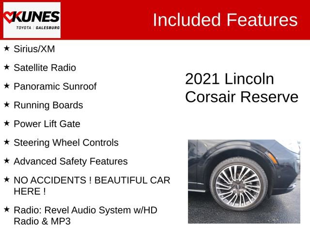 Used 2021 Lincoln Corsair Reserve w/ Equipment Group 201A image 3