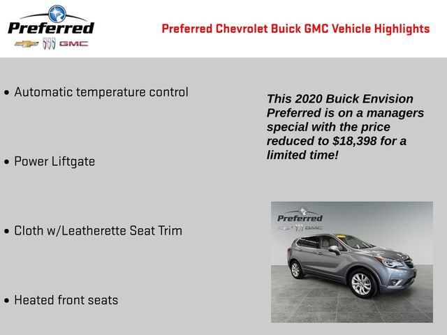 Certified 2020 Buick Envision Preferred image 2