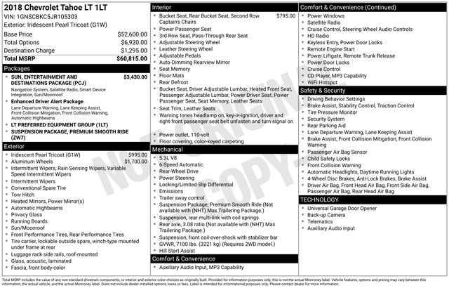 Used 2018 Chevrolet Tahoe LT image 4