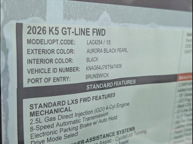 New 2026 Kia K5 GT-Line image 14