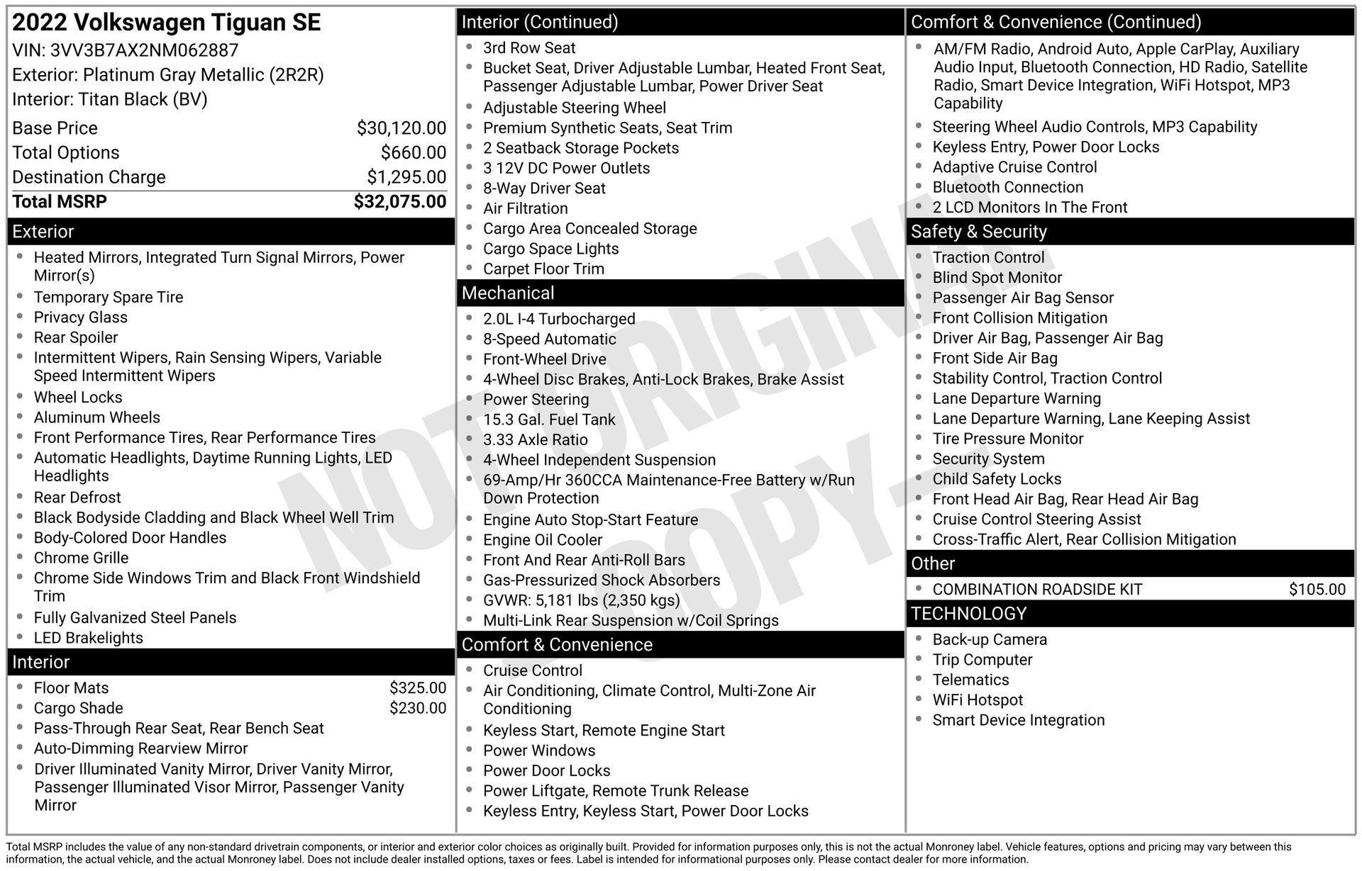 Used 2022 Volkswagen Tiguan SE FWD image 27