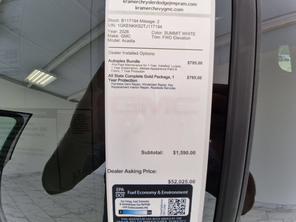New 2026 GMC Acadia Elevation w/ Black Edition FWD image 35