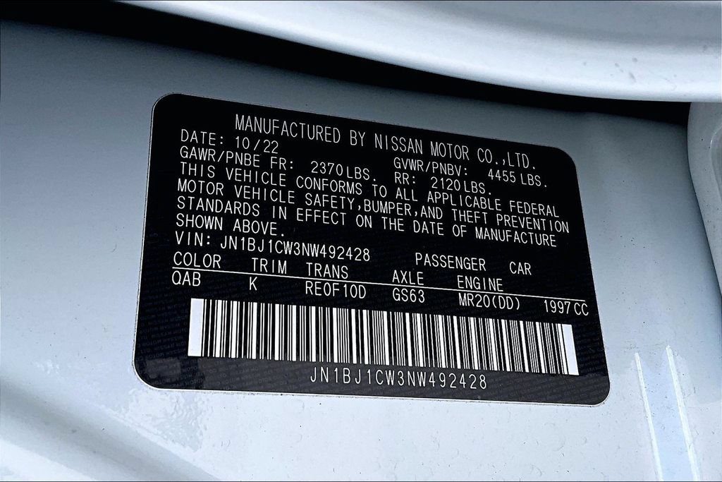 Used 2022 Nissan Rogue Sport SL AWD/4WD image 38